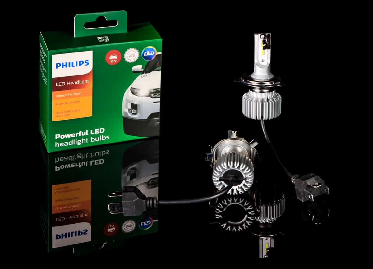 H4 Fanless LED Bulbs Phillips Set